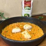 arroz con bacalao y coliflor