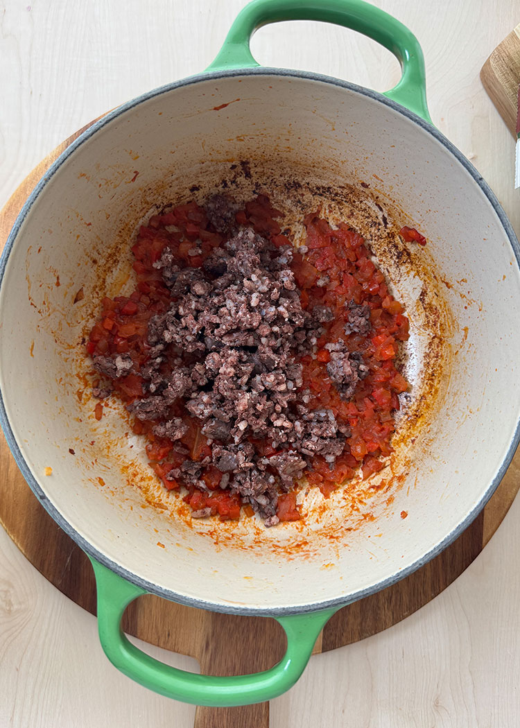 Añadir morcilla a Arroz con morcilla