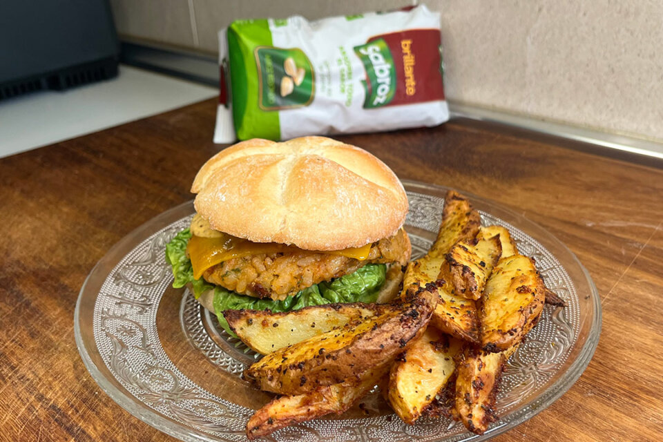 Hamburguesa de arroz: receta saludable y deliciosa