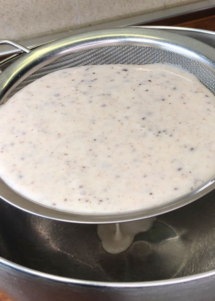 Colar horchata de arroz