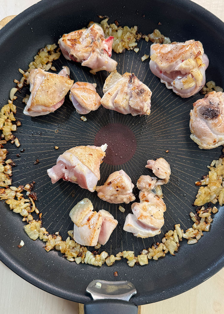 Añadir pollo a Paella de arroz integral