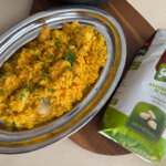 Arroz con rape y langostinos