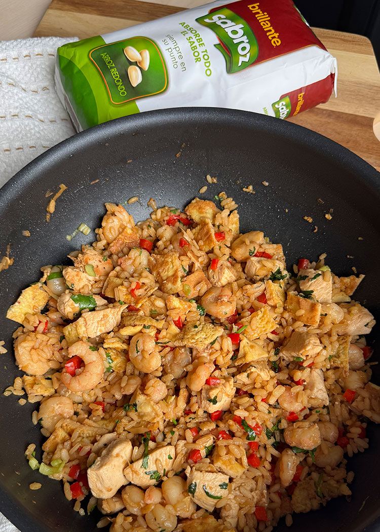 Presentación de arroz mixto