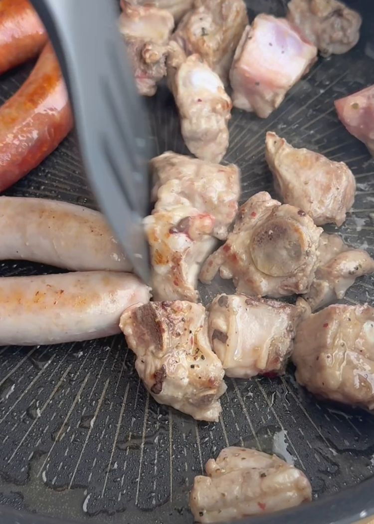 Dorar carnes en Arroz zamorano