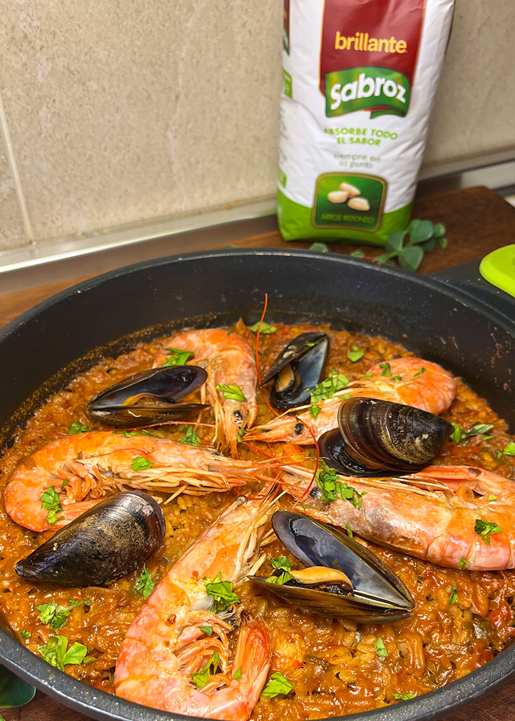 dejar reposar para paella de marisco