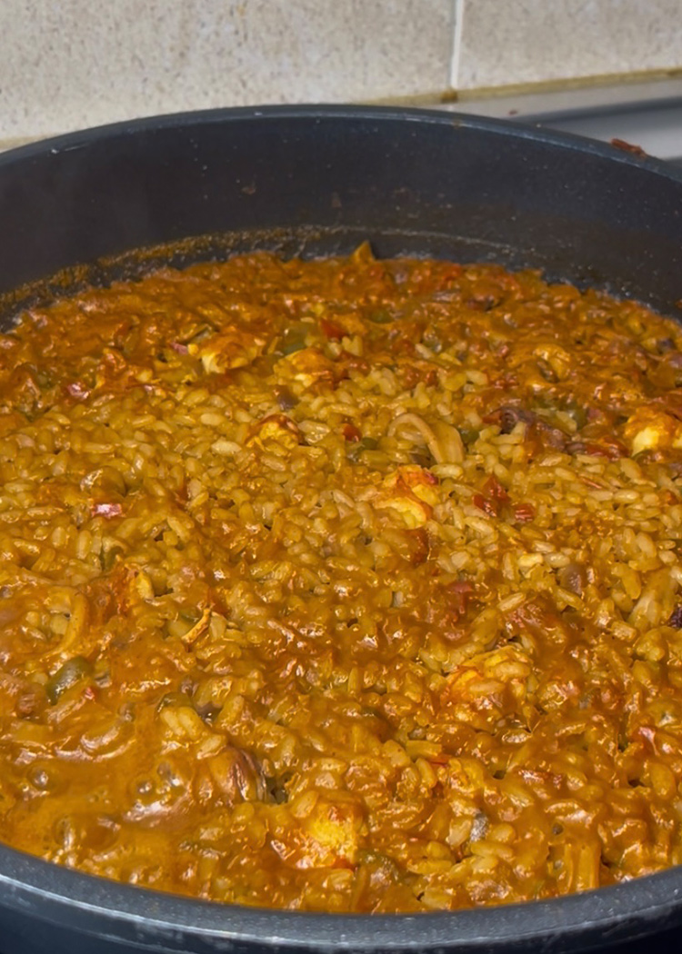 Socarrat para paella de marisco