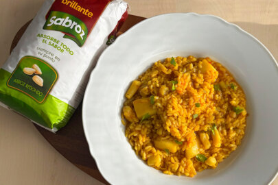 arroz con sepia caldoso
