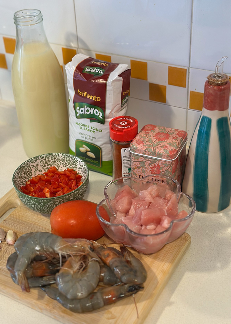 ingredientes para paella fácil