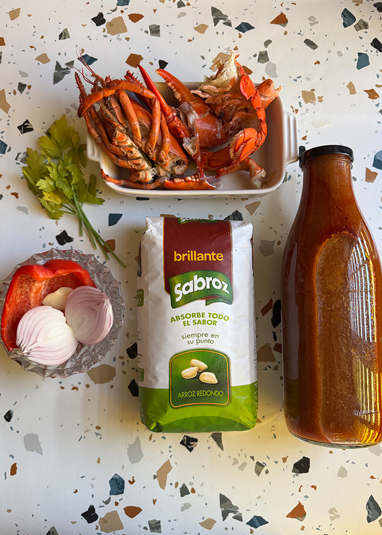 ingredientes para arroz con bogavante en thermomix