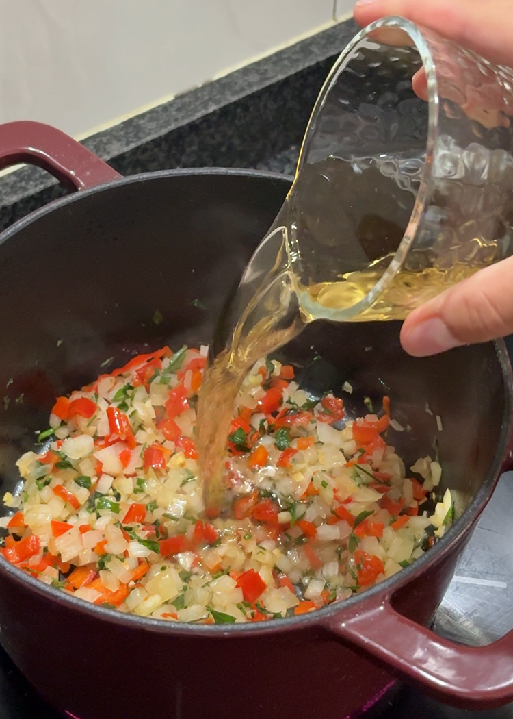 vino para para arroz con almejas