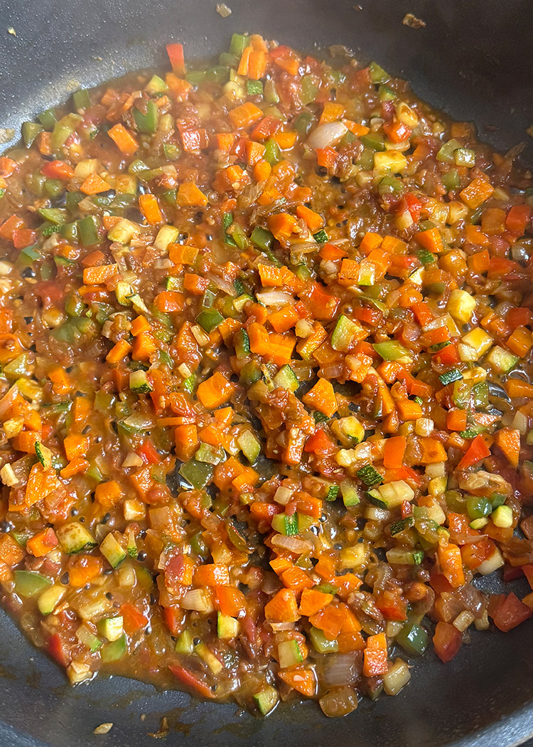 sofrito para arroz a la campesina