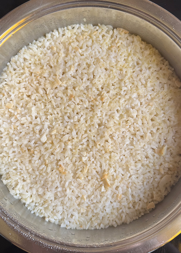 reposo para arroz blanco