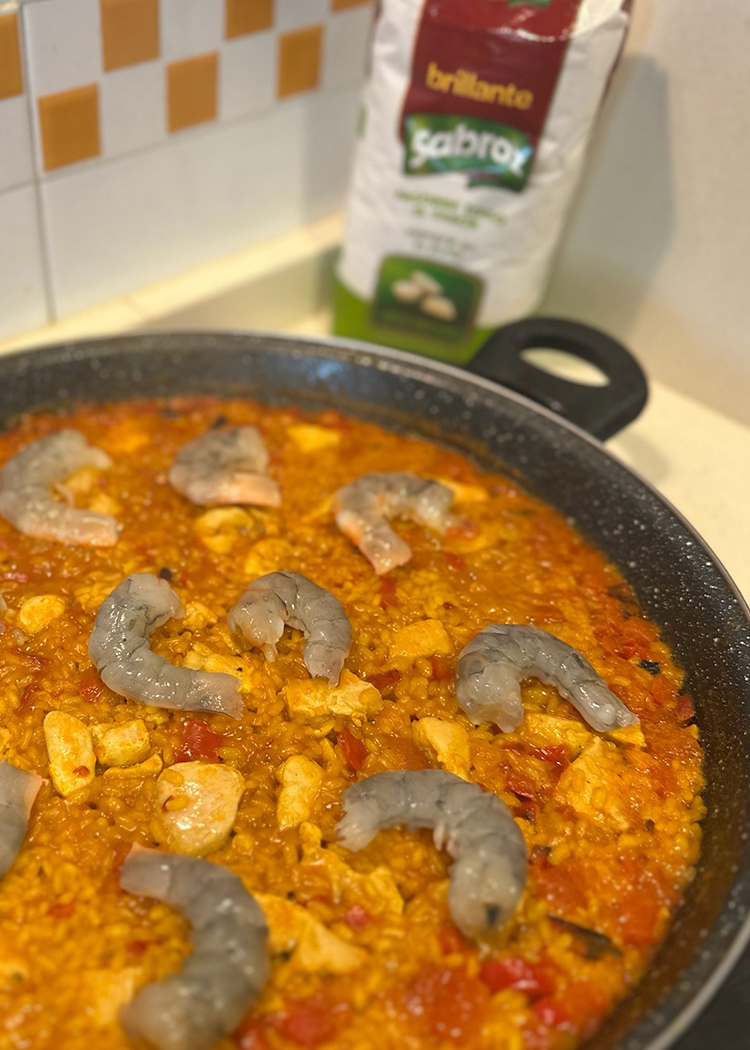 marisco para paella fácil
