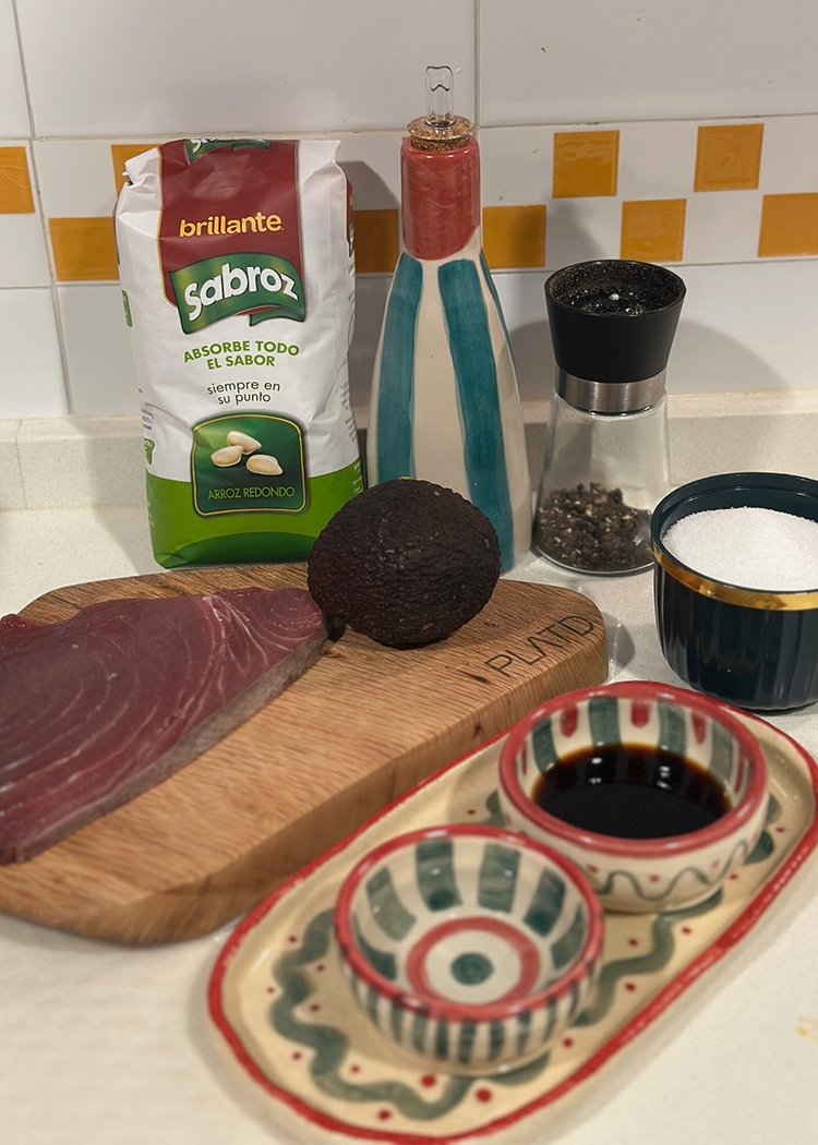 ingredientes para receta de sushi