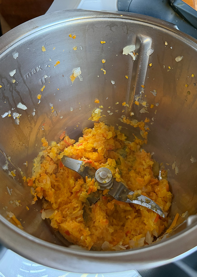 sofrito para arroz con carrilleras en thermomix
