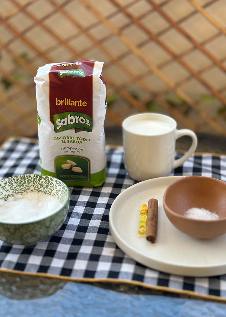 ingredientes para tarta de arroz con leche