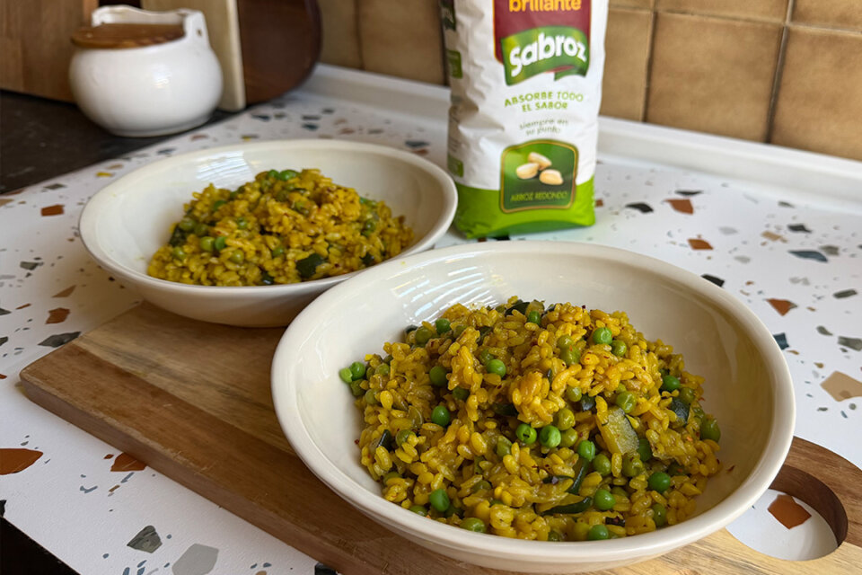 arroz con verduras al curry