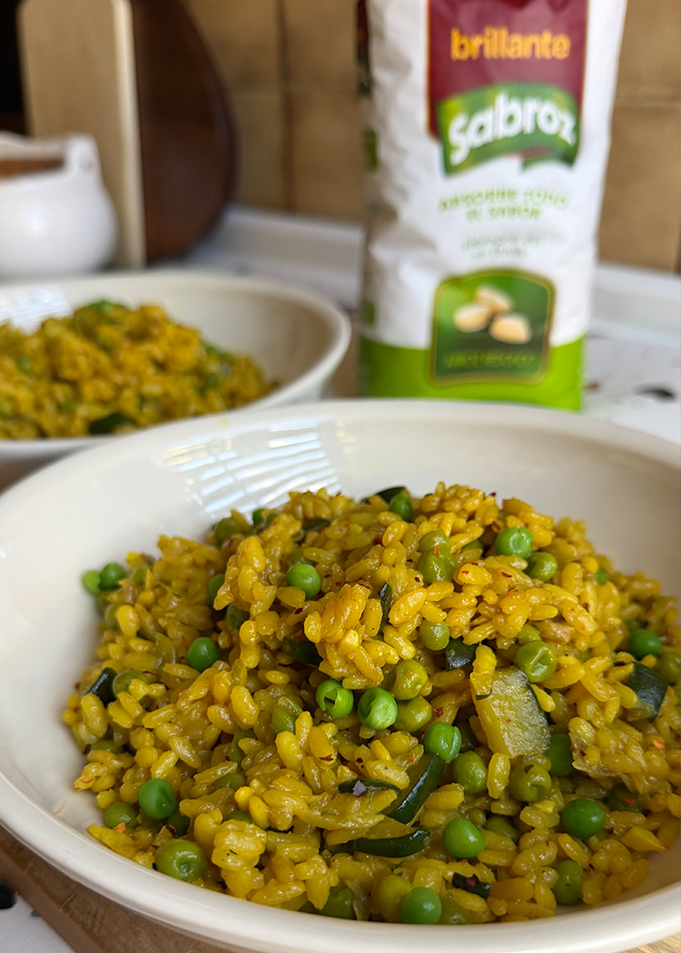 reposo para arroz con verduras al curry
