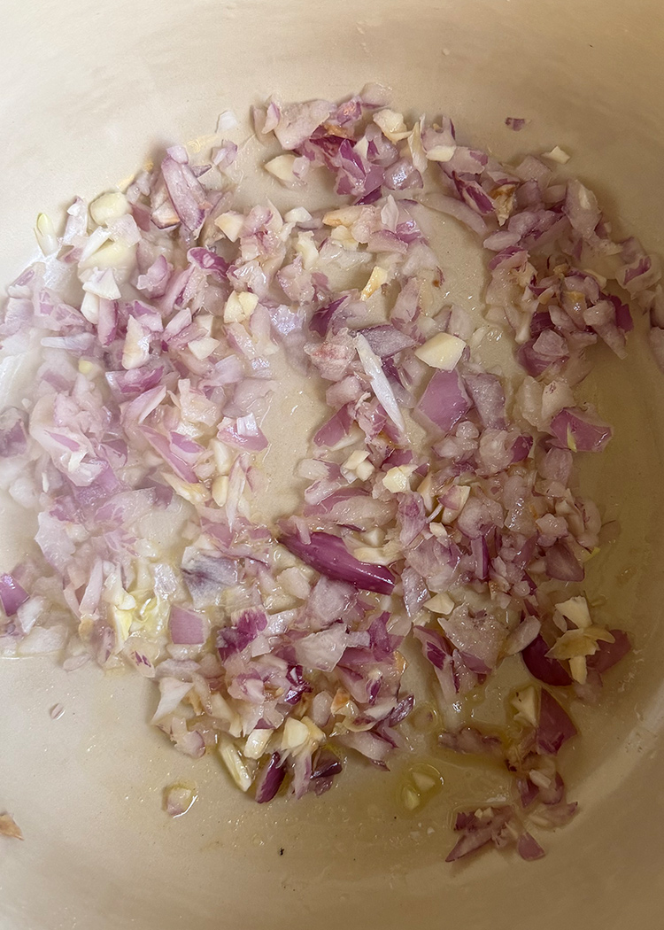 pochar cebolla arroz con verduras al curry