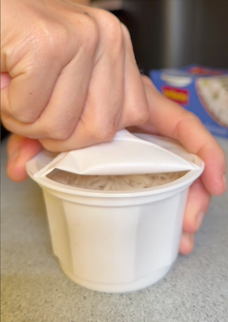 preprar vasito para merluza con arroz basmati