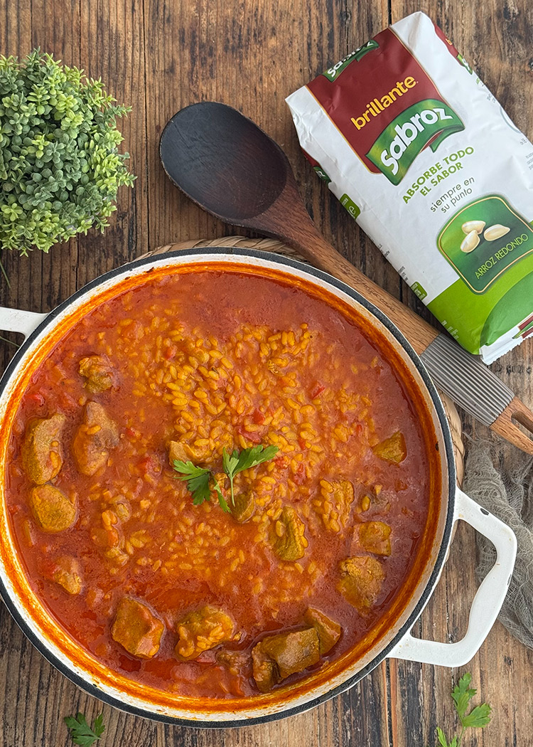 reposo para arroz caldoso con carne