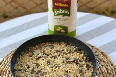 arroz con champiñones