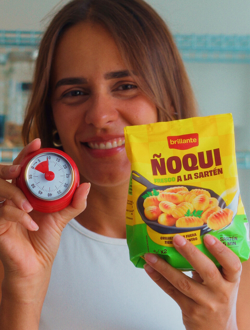 dorar los ñoquis en airfryer