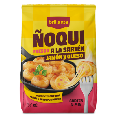 Ñoqui jamón y queso